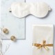 Cheap Two Piece Silk Gift Set Ivory Pillowcase & Eye Mask