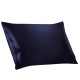 Cheap Two Piece Silk Gift Set Navy Pillowcase & Eye Mask