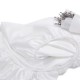 Cheap White 22 Momme Mulberry Silk Fitted Sheet