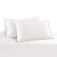 Cheap White 22 Momme Mulberry Silk Pillowcase with Hidden Zipper